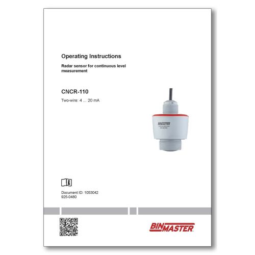 CNCR-110 2-wire 4-20mA Manual