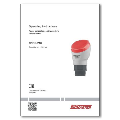 CNCR-210 2-wire 4-20mA Manual