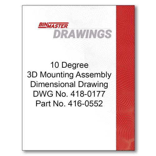 10 Degree 3D Mounting Assembly Dimensional Drawing