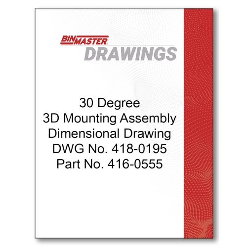 30 Degree 3D Mounting Assembly Dimensional Drawing