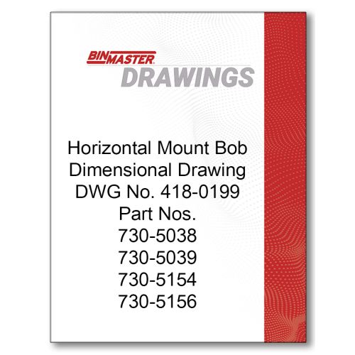 Horizontal Mount Bob Dimensional Drawing
