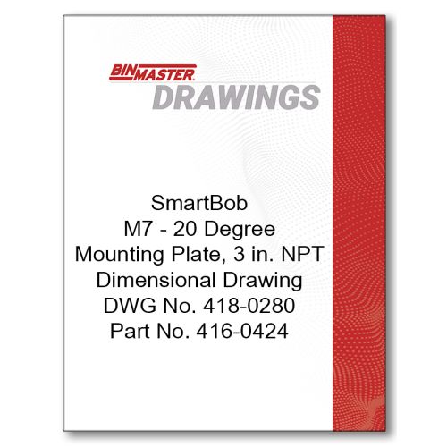 20 Degree SmartBob Mounting Plate Dimensional Drawing