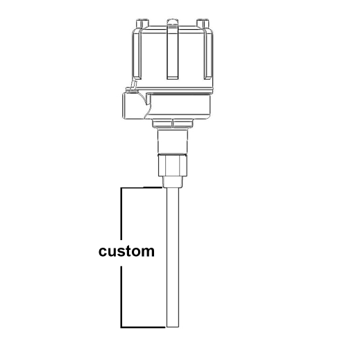 binmaster P91 Unshielded, bare bendable probe custom length