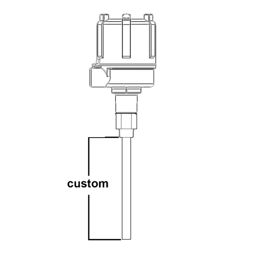binmaster P90 Unshielded, Teflon-coated bendable probe custom length