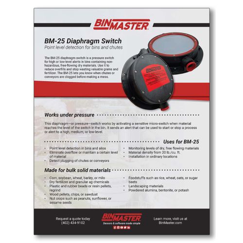 BM-25 Diaphragm Switch Brochure