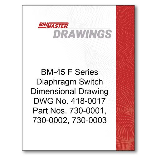 BM-45 F Series Diaphragm Switch Dimensional Drawing