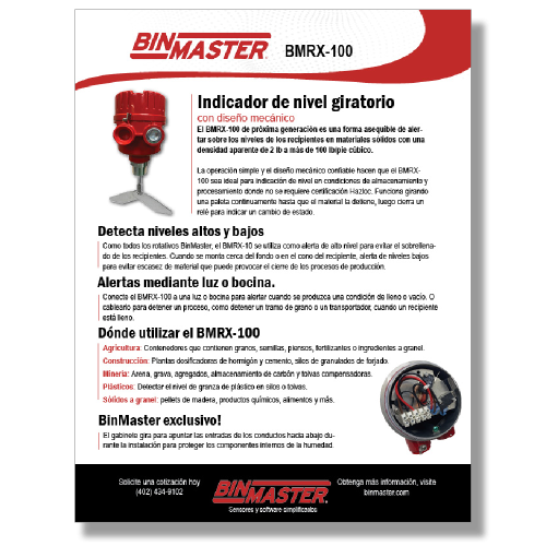 BMRX-100 Brochure Spanish
