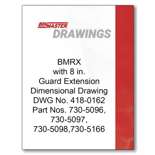 BMRX with 8 in Guard Extension Dimensional Drawing