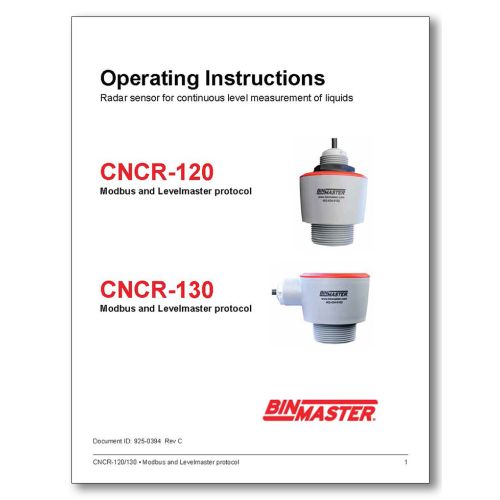 CNCR-120, CNCR-130-Modbus Manual
