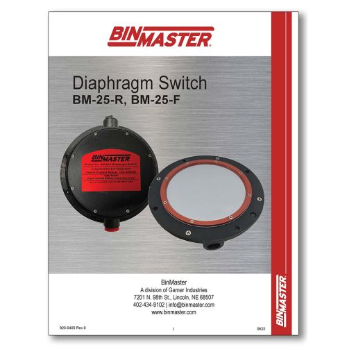 Diaphragm Switch BM-25 Manual