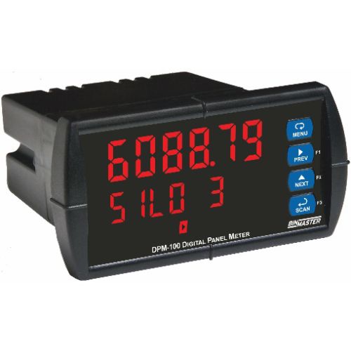 binmaster DPM-100 Modbus RTU Digital Panel Meter Display only no outputs Low Voltage
