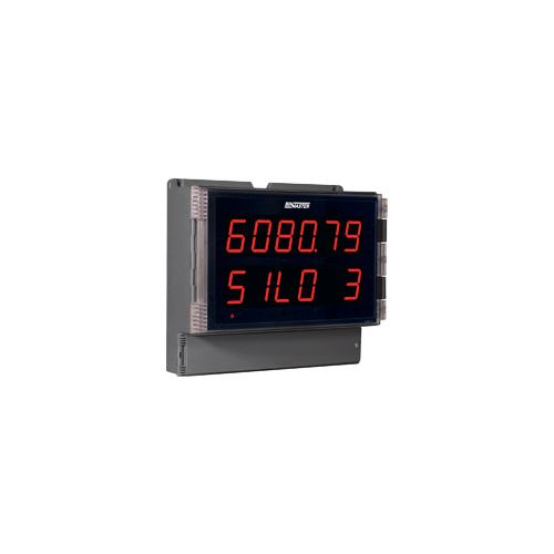 BinMaster DPM-300, large 2-line display, powered from 12-24 VDC