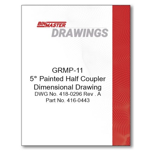GRMP-11 5 Degree Painted Half Coupler Dimensional Drawing