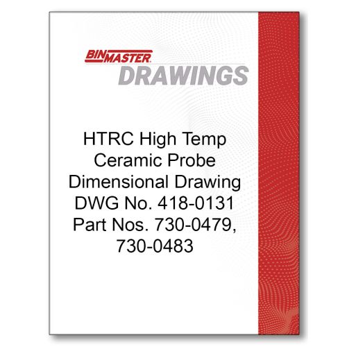 HTRC High Temp Ceramic Probe Dimensional Drawing