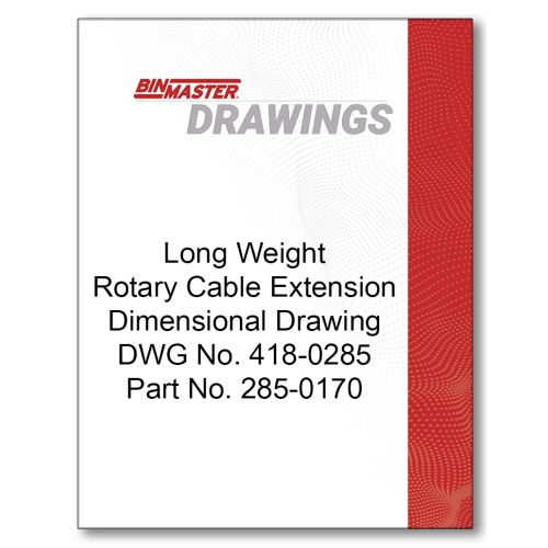 Long Weight Rotary Cable Extension Dimensional Drawing