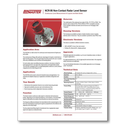 NCR-86 Data Sheet