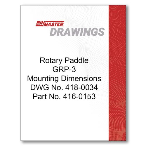 Rotary Paddle GRP-3 Mounting Dimensions Drawing