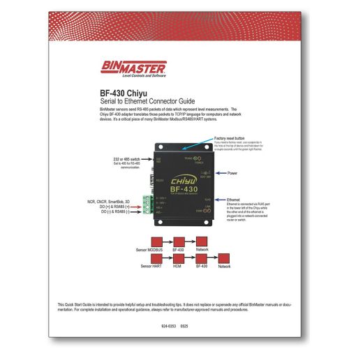 Serial-to-Ethernet Connect Guide-Chiyu BF-430