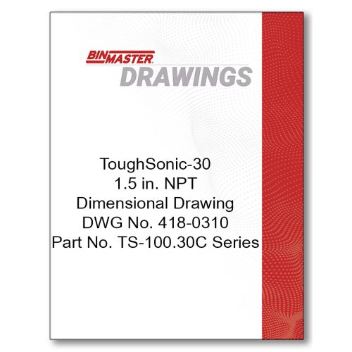 TS-100.30 1.5 inch NPT Dimensional Drawing