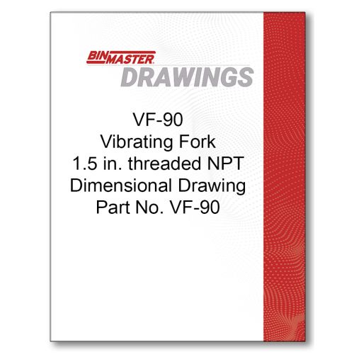 VF-90 Vibrating Rod Dimensional Drawing