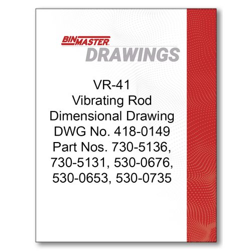 VR-41 Vibrating Rod Dimensional Drawing